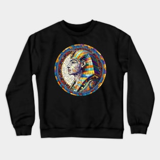 Egyptian Great Sphinx  -Mosaic Art Crewneck Sweatshirt